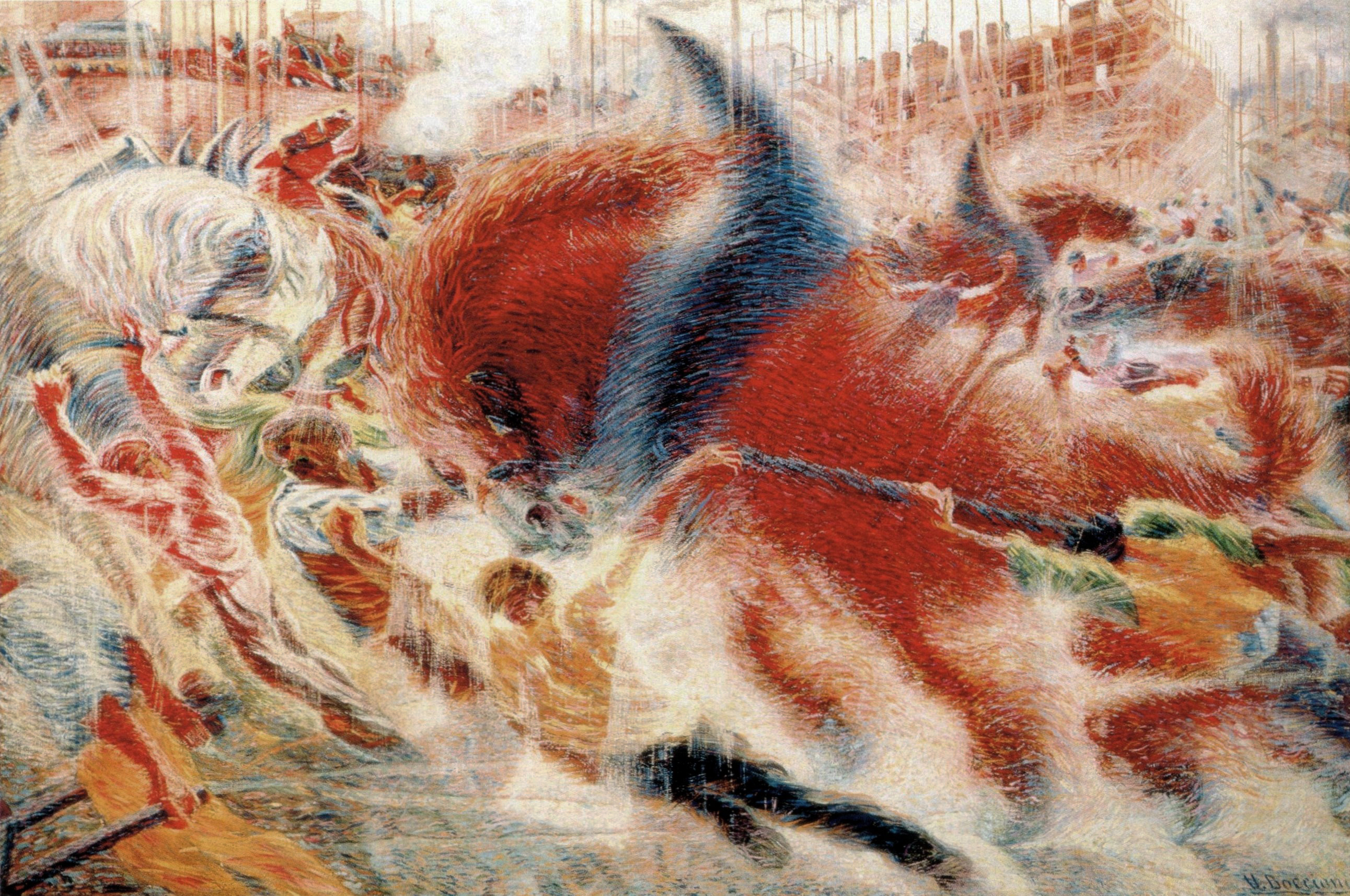 Umberto Boccioni, Kentin Yükselişi