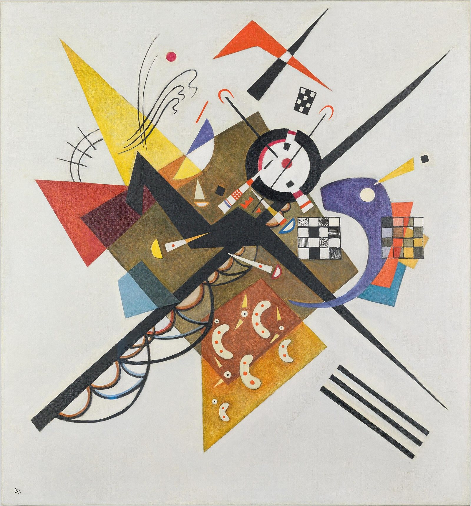 Beyaz Üzerine II, Vasily Kandinsky, 1923