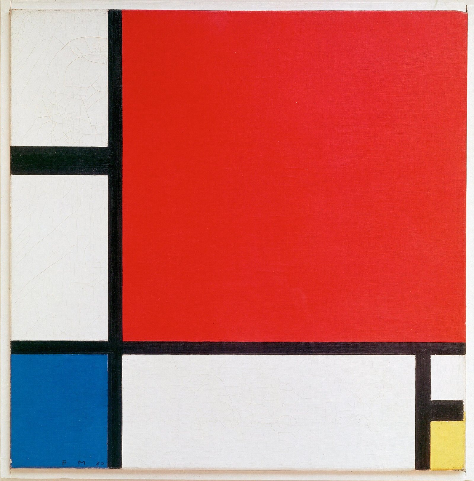 Kırmızı, Mavi ve Sarılı Kompozisyon II, Piet Mondrian, 1930