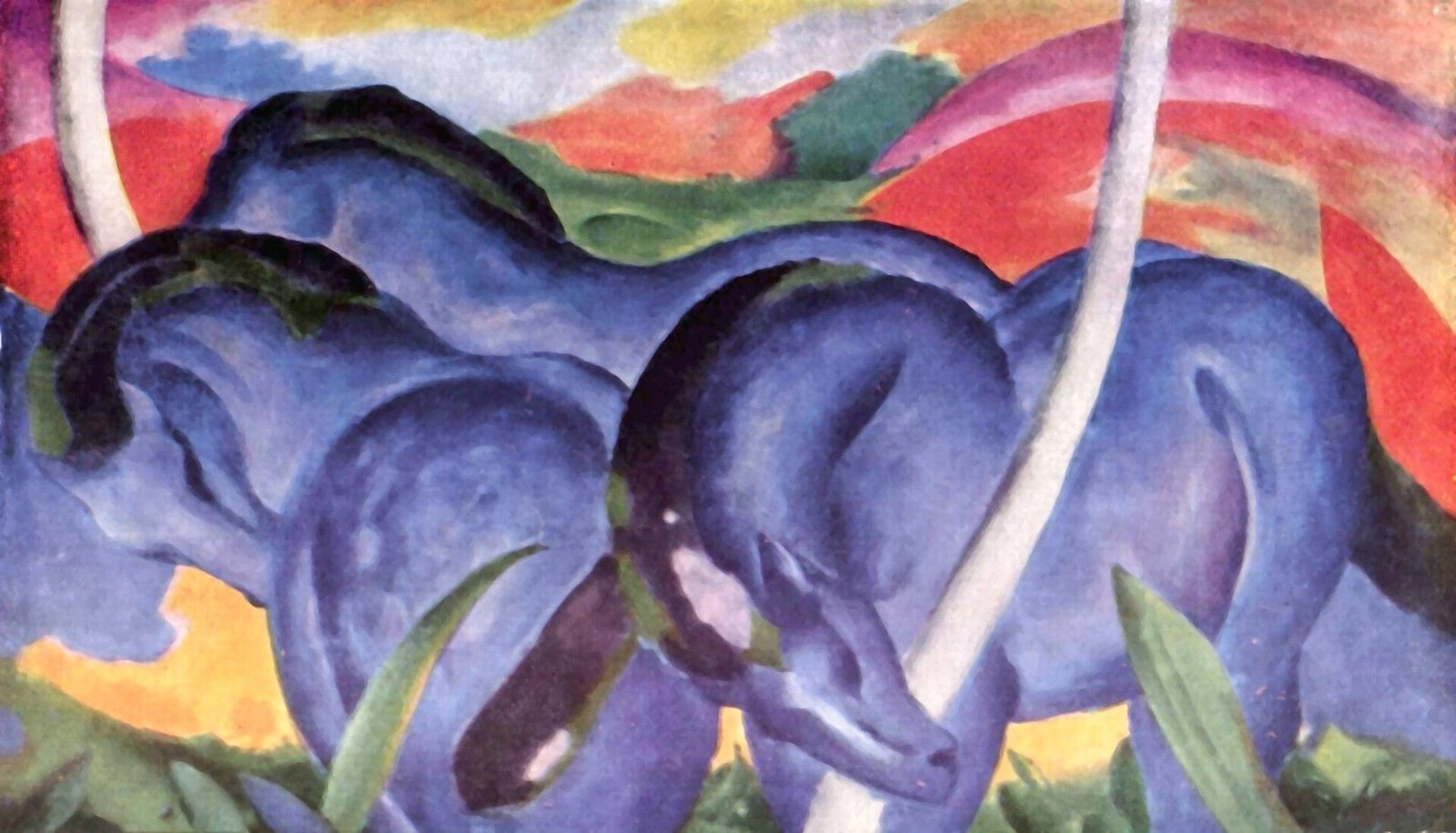 Büyük Mavi Atlar, Franz Marc, 1911