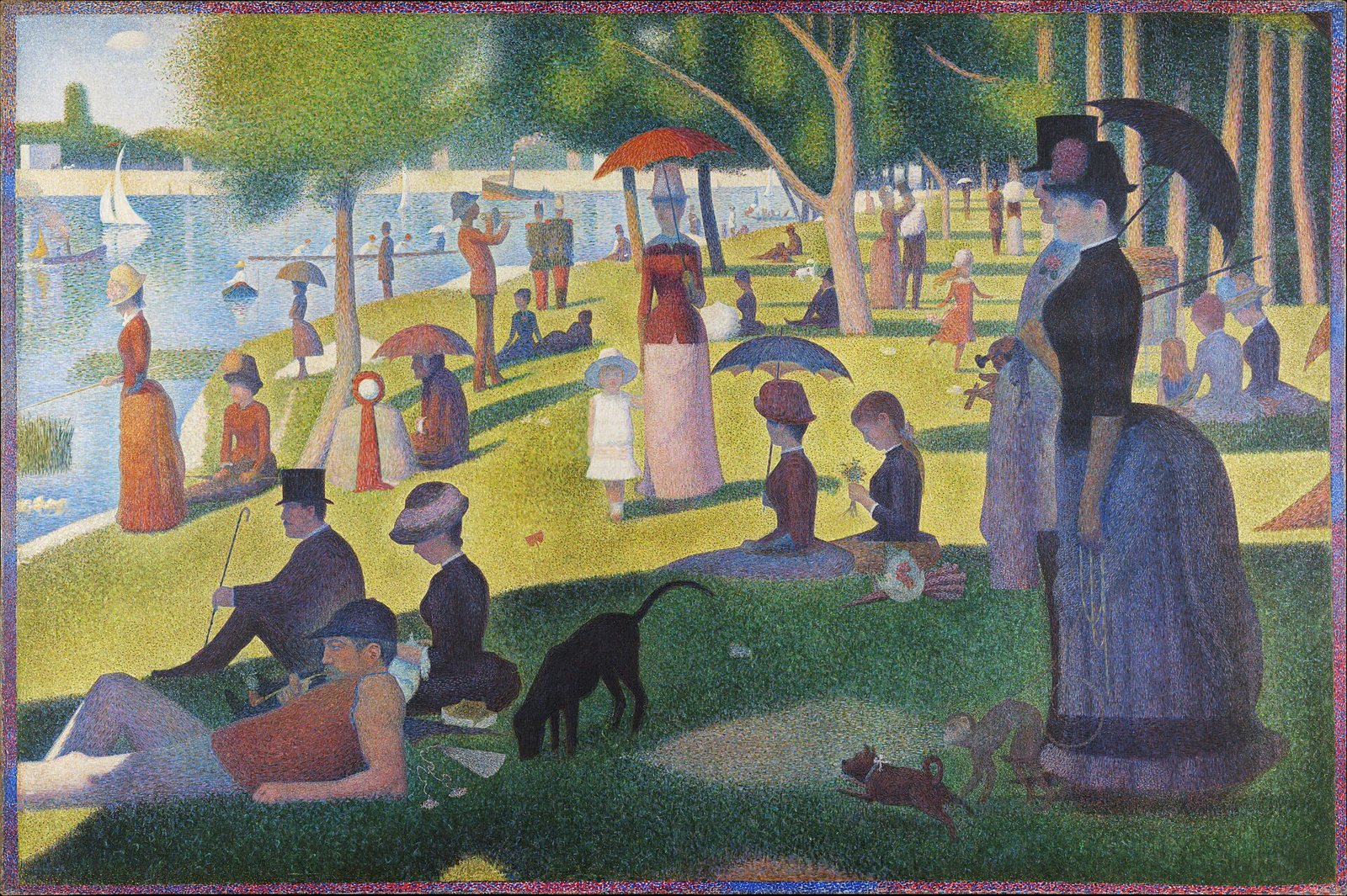 Grande Jatte Adası'nda Bir Pazar Öğleden Sonrası, Georges Seurat, 1886