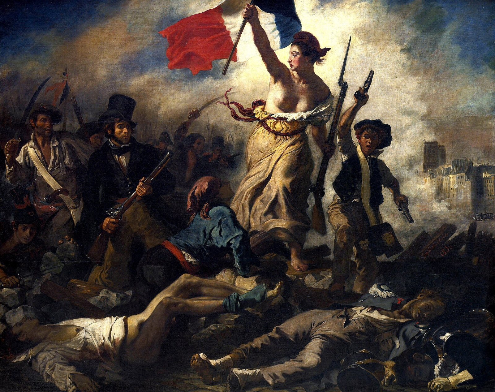 Halka Yol Gösteren Özgürlük, Eugène Delacroix, 1830